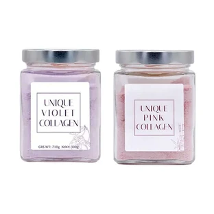 Unique Violet & Pink Collagen Suplemento Nutricional, Pack 2x300 gramos