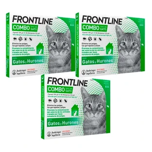Frontline Combo Combo Cats & Ferrets Spot On, pack 3 x 6 pipettes x 0.5 ml