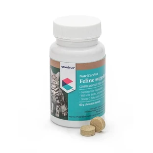 Covetrus Nutricarevet Leberergänzungsmittel für Katzen, 80Cpd
