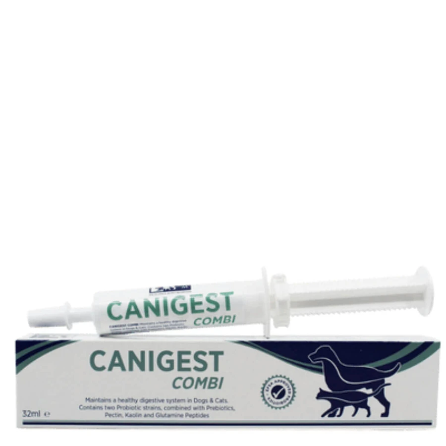 TRM Canigest Combi, XS-XL, Verdauungssystem & probiotische Ergänzung für Hunde und Katzen, Flasche, 16ml orale Suspension