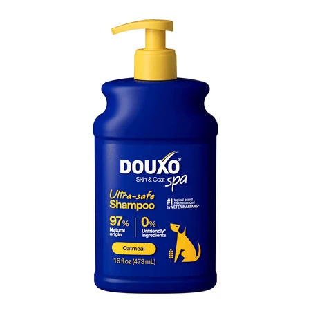 DOUXO SPA Hydrating Oatmeal, Hundeshampoo, feuchtigkeitsspendend, Vanille und Kokosnuss, Flasche, 250ml