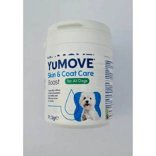 YuMOVE Skin & Coat Care Boost, XS-XL, Haut- und Fellpflegemittel für Hunde, Flasche, Pulver, 91,5g