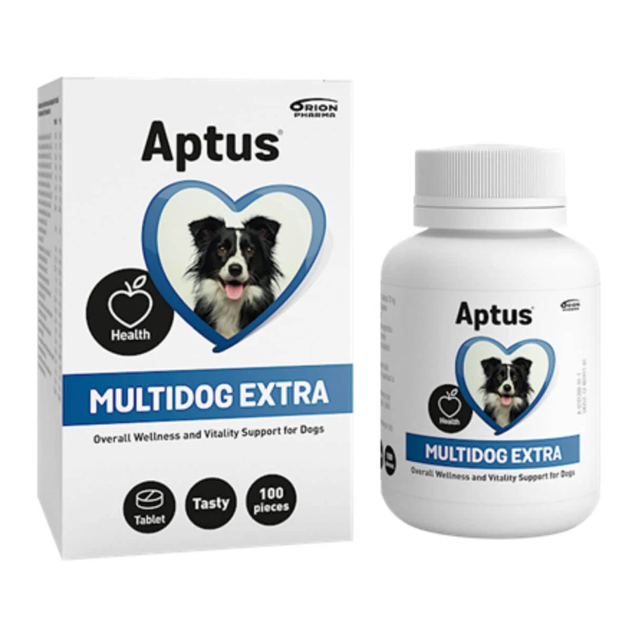 APTUS Multidog Extra Vet, XS-XL, multivitamin for dogs, bottle, 100 tablets
