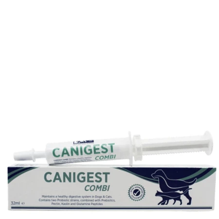 TRM Canigest Combi, XS-XL, digestive system & probiotic supplement for dogs and cats, bottle, 32ml oral suspension