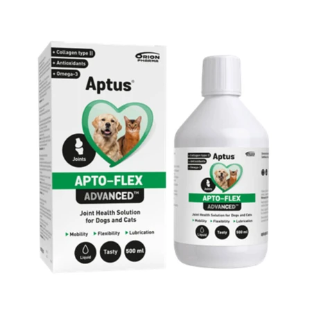 APTUS Apto-Flex Advanced, XS-XL, joint system supplement for dogs and cats, bottle, 500ml oral suspension