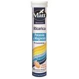 Matt Wellness Recharge Potassium & Magnésium 20 comprimés effervescents au goût d'orange