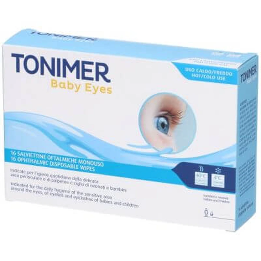Toallitas oculares para niños Tonimer ojos 16 unidades
