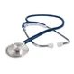 fonoendoscopio logiko con cabezal plano de aluminio anodizado diámetro 45 mm altura 10 mm tubo y de goma látex azul diámetro 5 mm longitud 60 cm