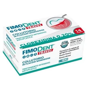 Fimodent travel mouthwash chlorhexidine spdd 0.20% 14 single-dose vials 10 ml