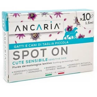 Ancaria spot-on gatos y perros pequeños 10 pipetas x 1,5ml
