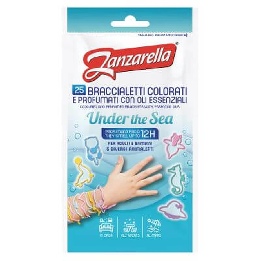 Zanzarella armbanden onder de zee 25 stuks