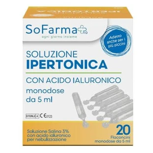 Hypertonische Lösung 3% Hyaluronsäure 20 Fläschchen 5 ml sofarmapiu'