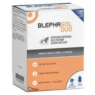 Blephasol duo micellaire oplossing ooglidhygiëne 100 ml + 100 gaasjes