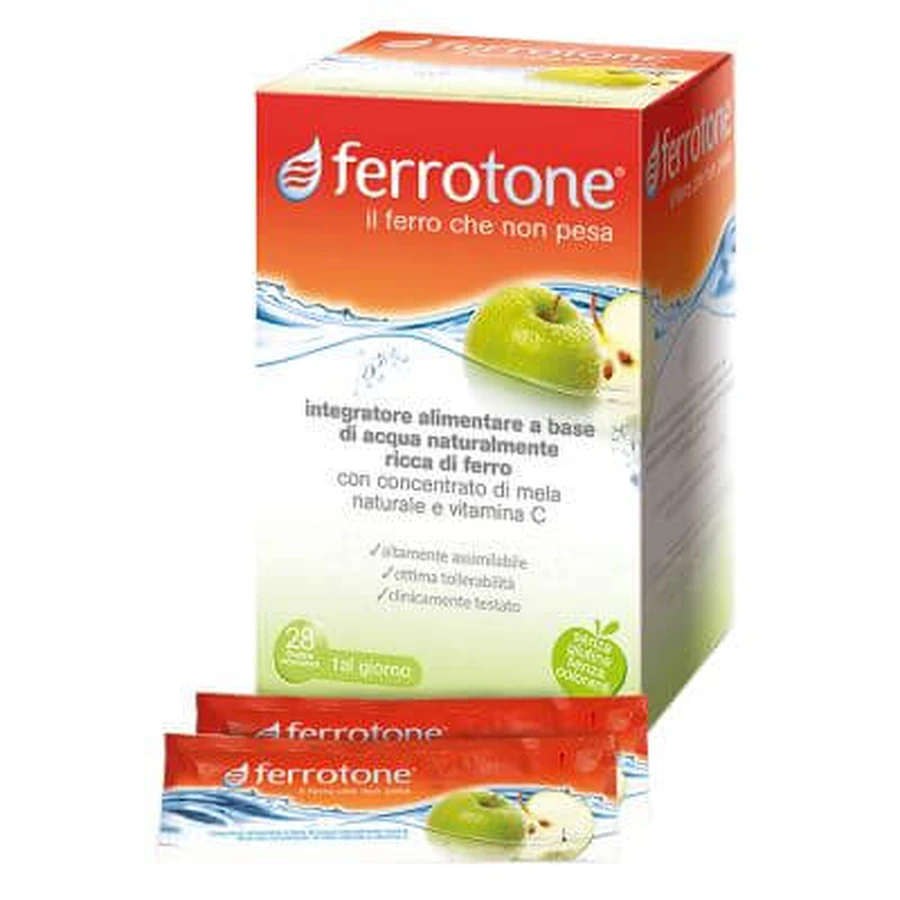 Ferrotone apple 28 sachets 25 ml