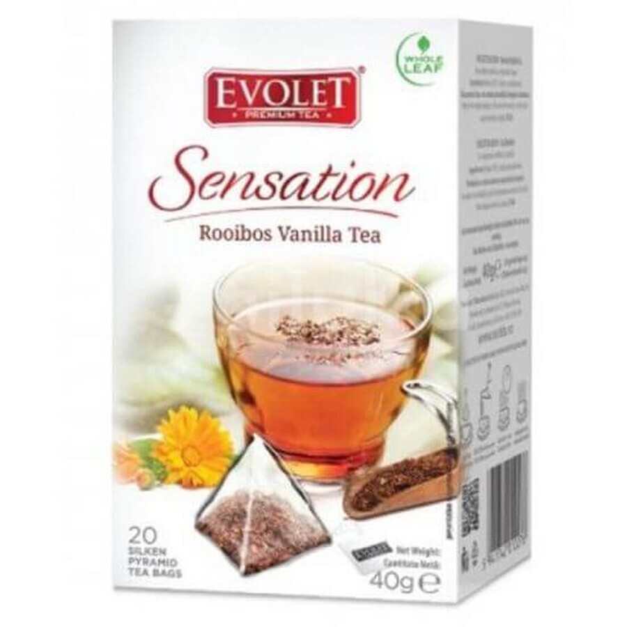 Rooibos und Vanille Tee Evolet Sensation, 20 Beutel, Kalpo