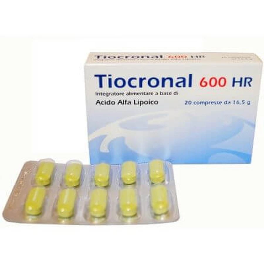 Thiocronal 600 hr 20 tablets