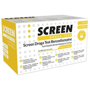 Test de dépistage des drogues benzodiazépines avec récipient d'urine