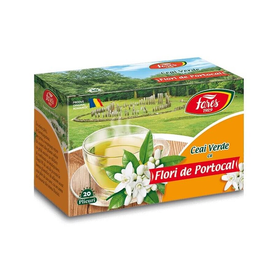 Té verde con azahar, 20 bolsitas, Fares