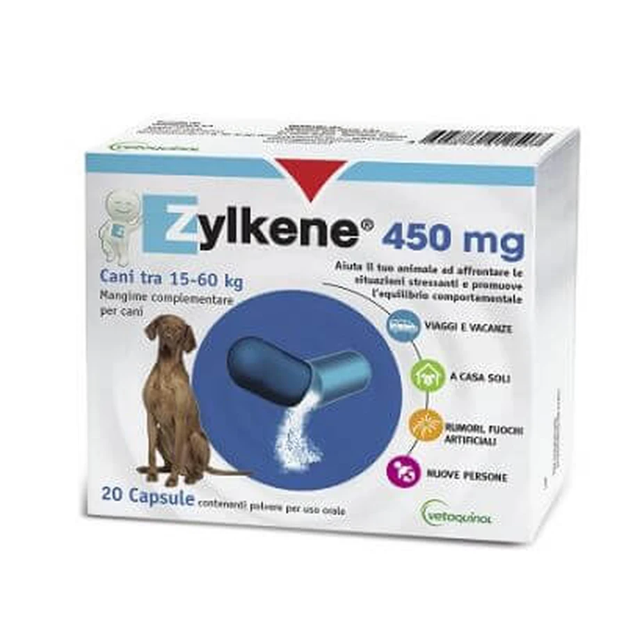 Zylkene Perros grandes 15-60kg 20 cápsulas 450 mg