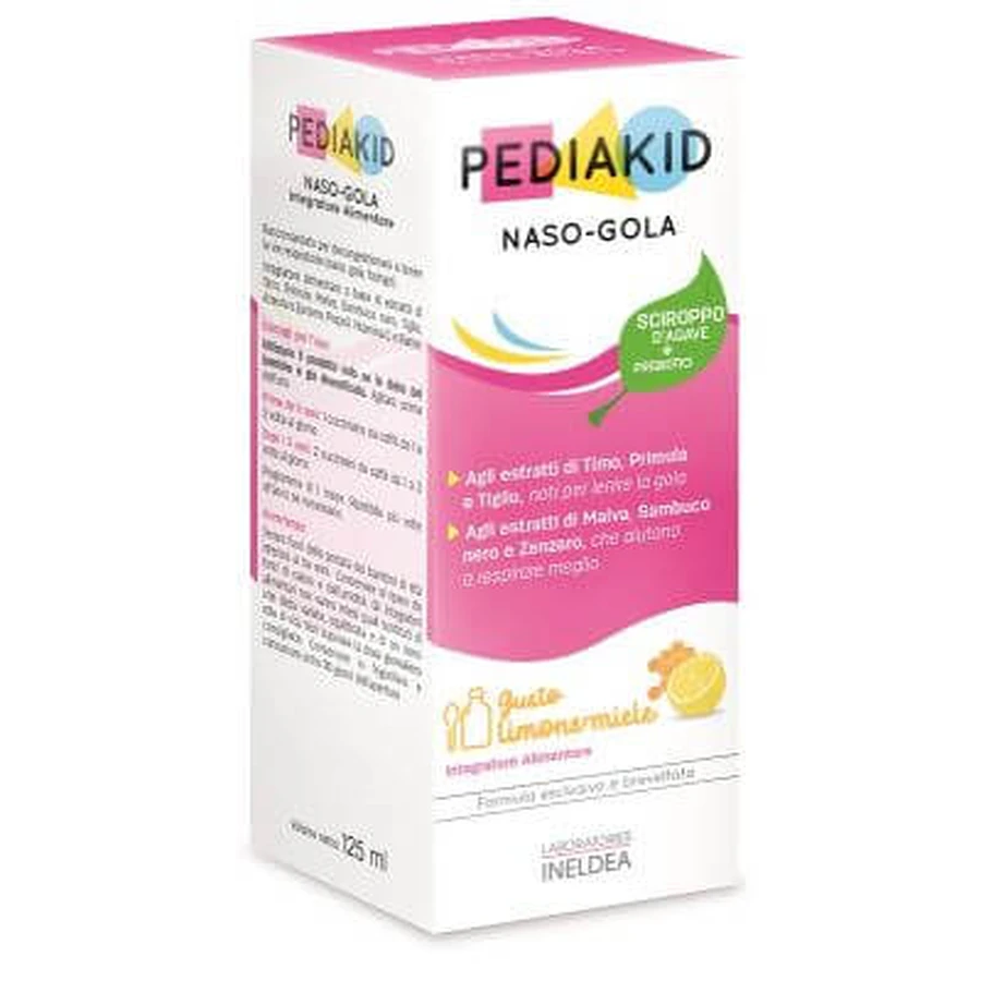 Pediakid nose and throat syrup 125 ml