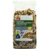 Knapperig met quinoa haver en bosbessen