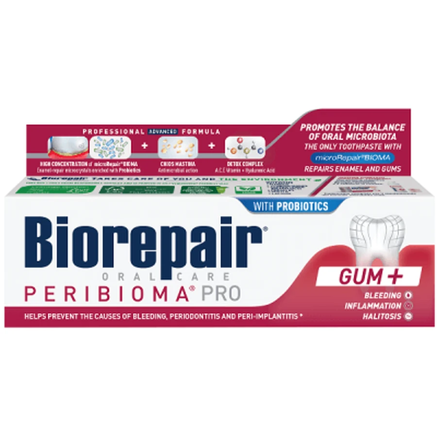 Biorepair oral care peribioma pro gum foam mouthwash 200 ml
