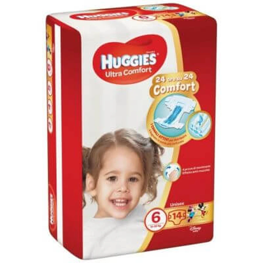 Huggies base de couche ultra confort 6 14 pièces
