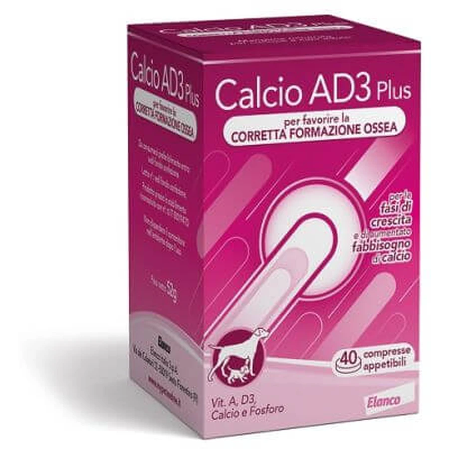 Calcium ad3 plus 40 palatable tablets