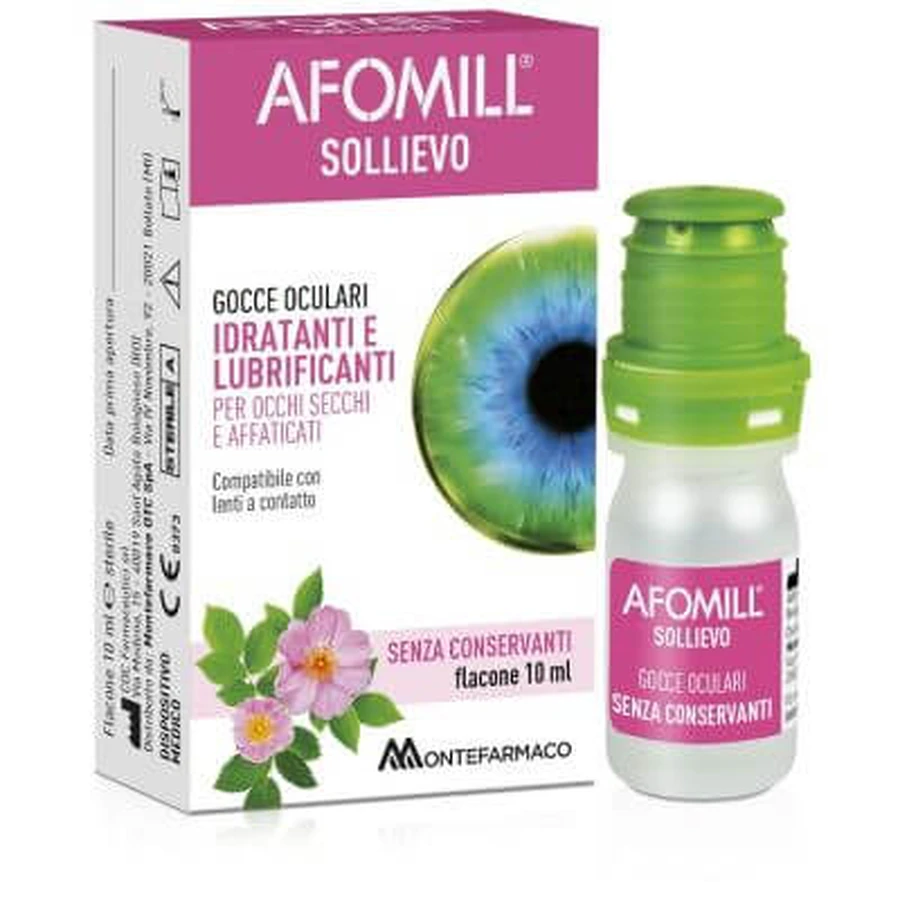 Afomill oogdruppels om het gezichtsvermogen te verbeteren 10 ml