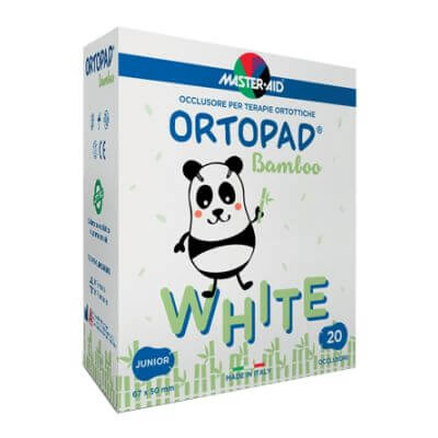 Pansement oculaire orthopédique orthopad blanc junior 20 pièces