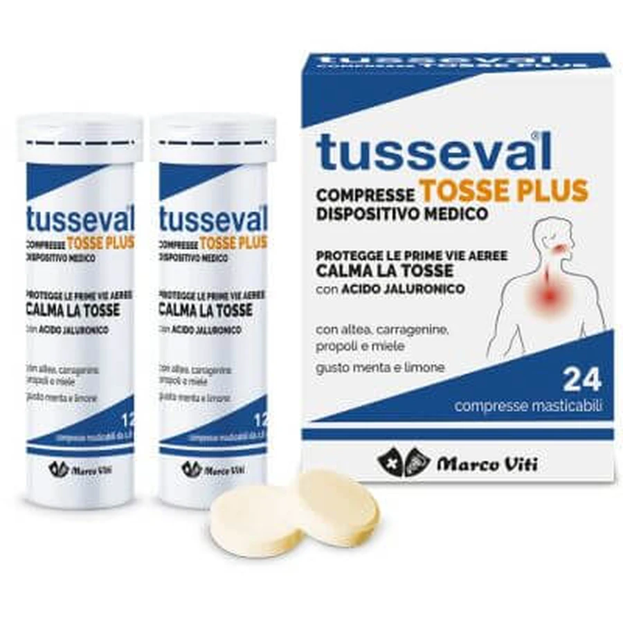 Tusseval hoest plus 24 tabletten