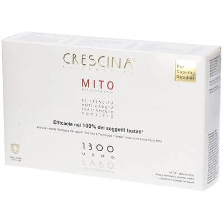 Crescine Wachstumsmythos 1300 Männer tc 10+10 Ampullen 3,5 ml