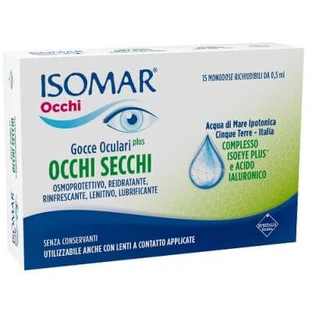 Isomar ojos secos plus colirio ácido hialurónico 0,20% 15 viales