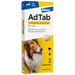 Adtab*3cpr 900mg dogs 22-45kg