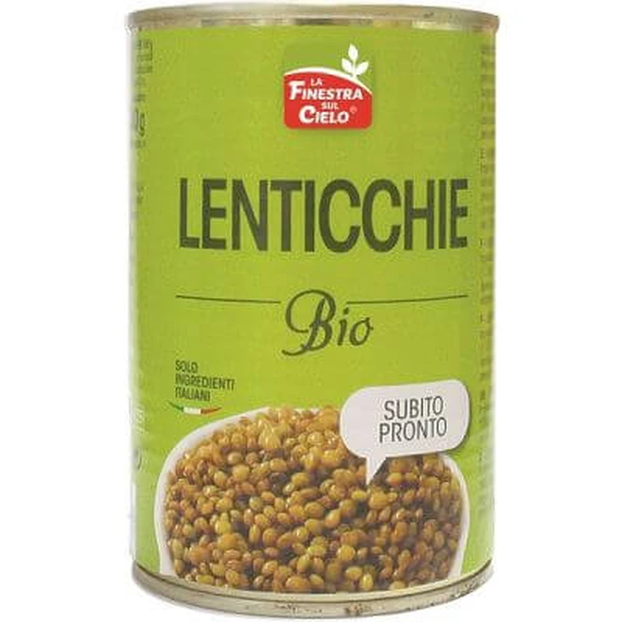 Kant-en-klare biologische linzen 400 g