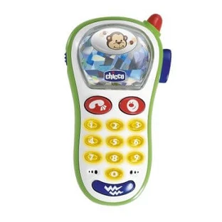 Chicco play phone vibra y se encaja en su sitio
