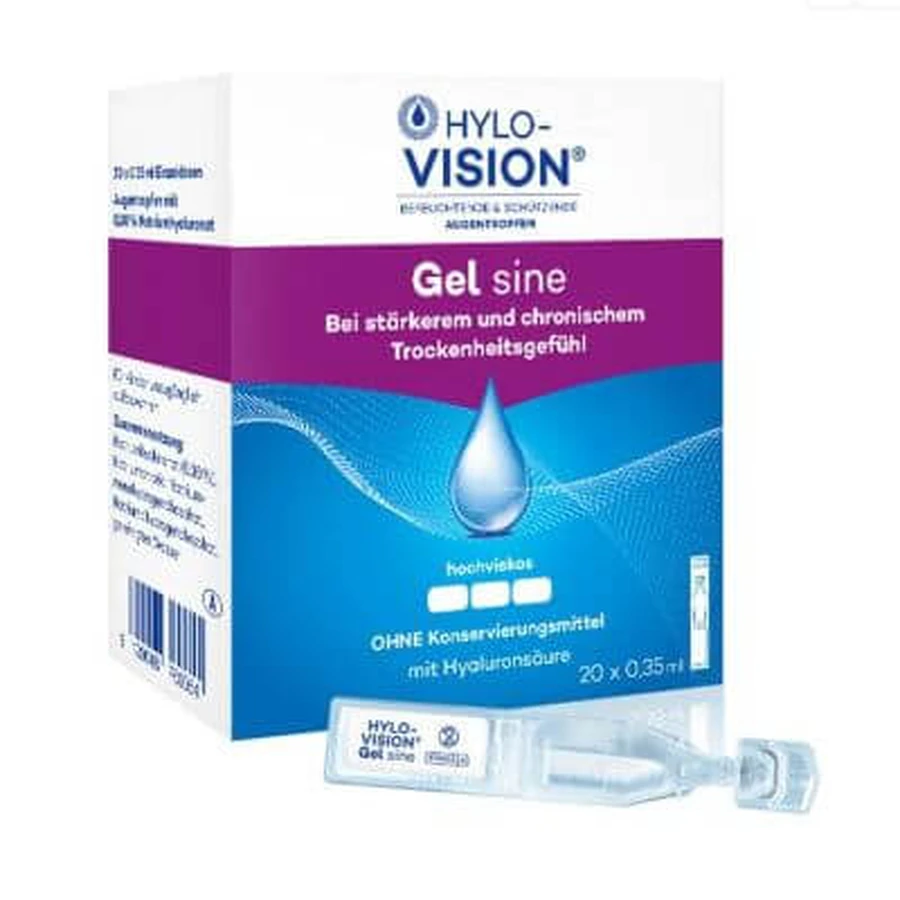 Artificial tears hylovision sine 20 vials 0,40 ml