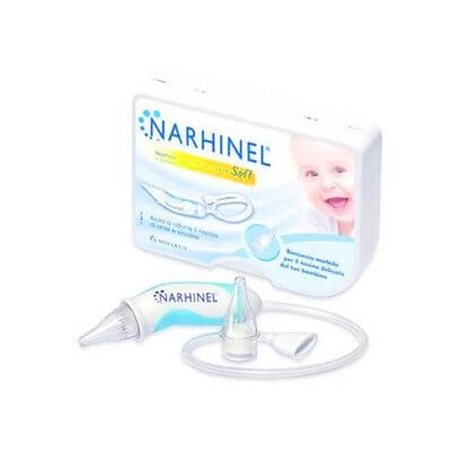 Narhinel weicher Nasensauger 1 Stück + 2 Ersatzteile