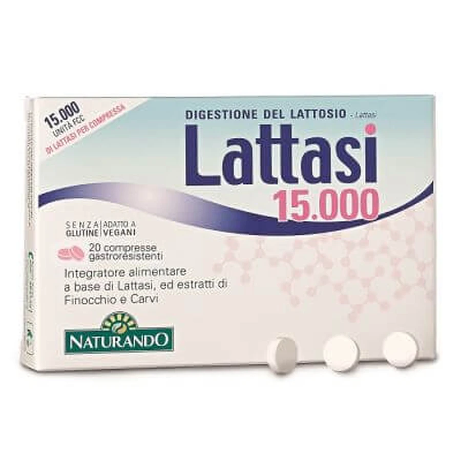 Lactase 15000 20 tablets