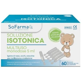 Saline solution 0.9% 60 vials 5 ml sofarmapiu'