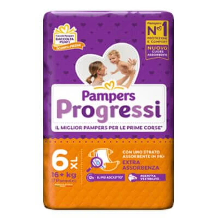 Pampers progress xl 17 pieces