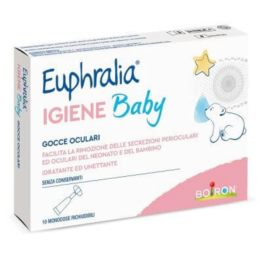 euphralia baby hygiene Augentropfen 10 wiederverschließbare Einzeldosis x 0,5 ml