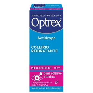 Optrex actidrops rehydrating eye drops for dry eyes 10 ml