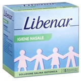 Isotonische Kochsalzlösung 0,9% Libenar für die Nasenhygiene 15 Einwegampullen x 5 ml