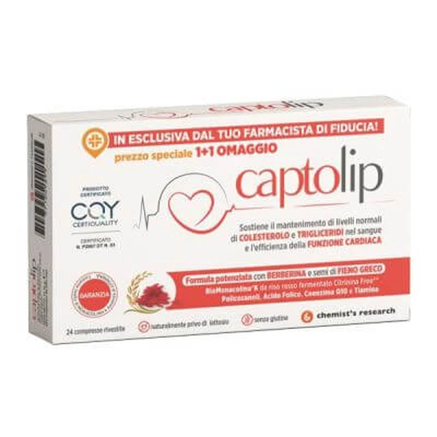 Captolip new formulation 24 film-coated tablets