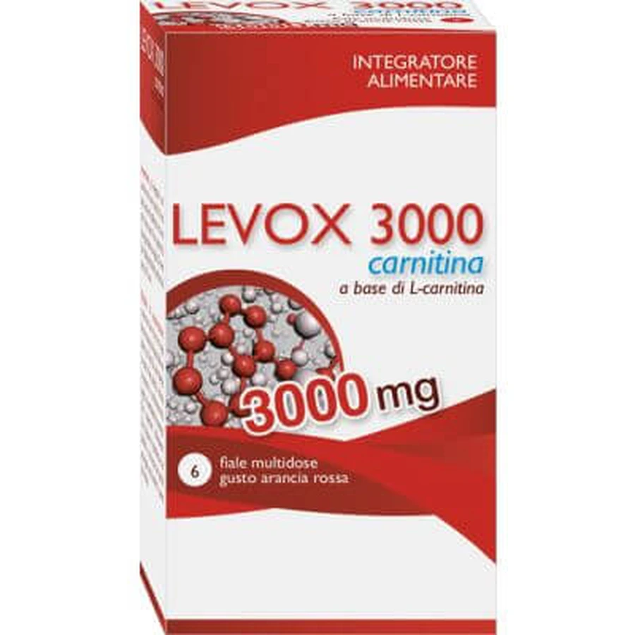 Levox 3000 carnitine 6 vials 25 ml