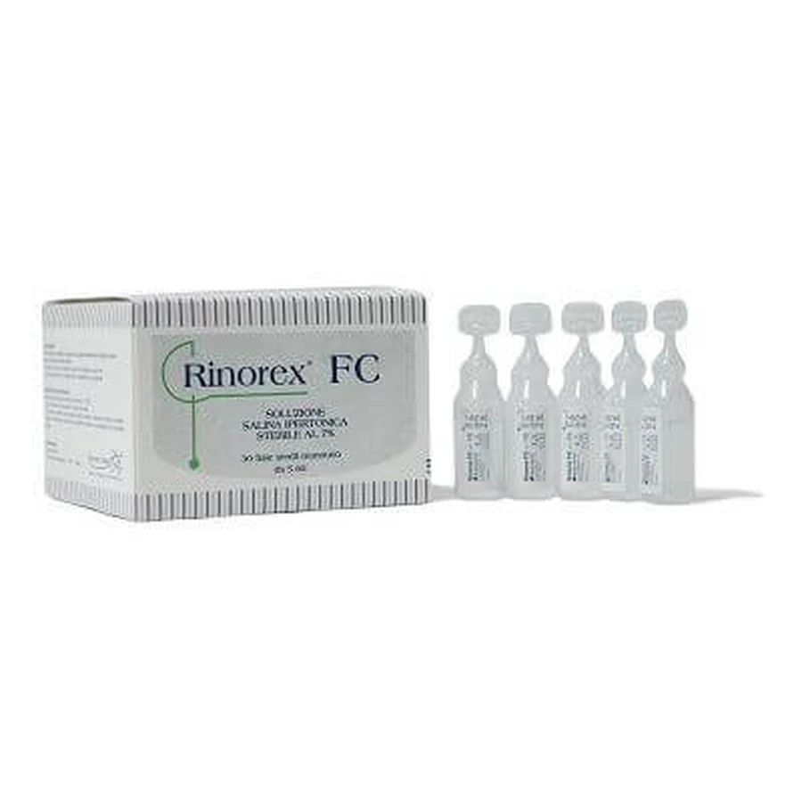 Rinorex fc solución salina hipertónica 7% 30 viales de 5 ml