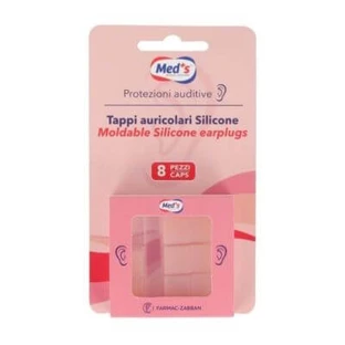Boîte de bouchons d'oreille en silicone 8 pièces