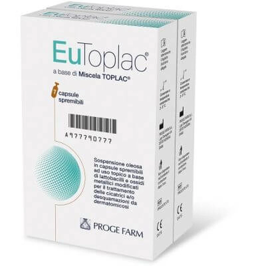 Eutoplac two capsule pack with oily suspension 7+7 squeeze
