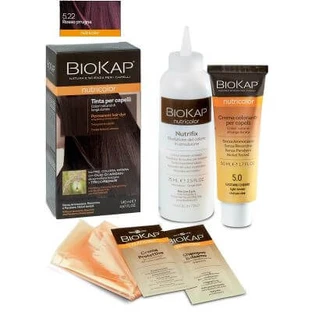 Biokap nutricolor 5.22 colorante rojo ciruela tubo + botella